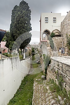 Storm drain Rhodes old town